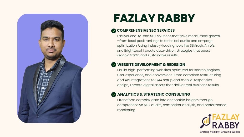 Complete SEO Service by Fazlay Rabby